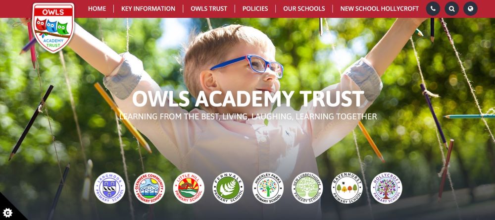 owlsacademytrust school website design