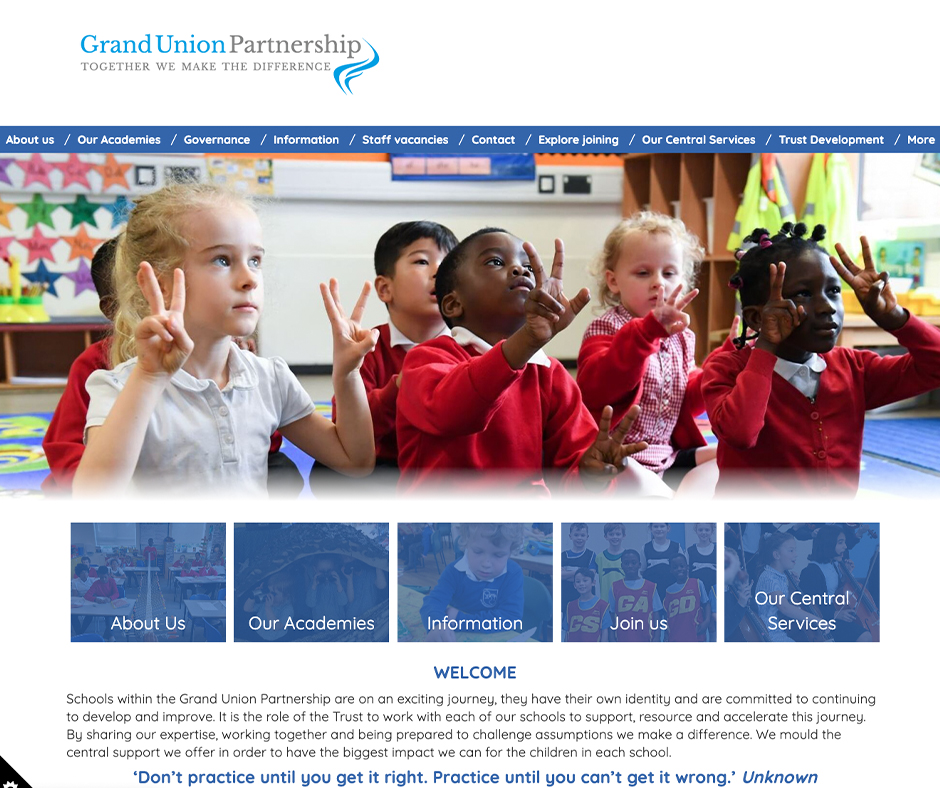 Grand Union Partnership Education Trust School Website