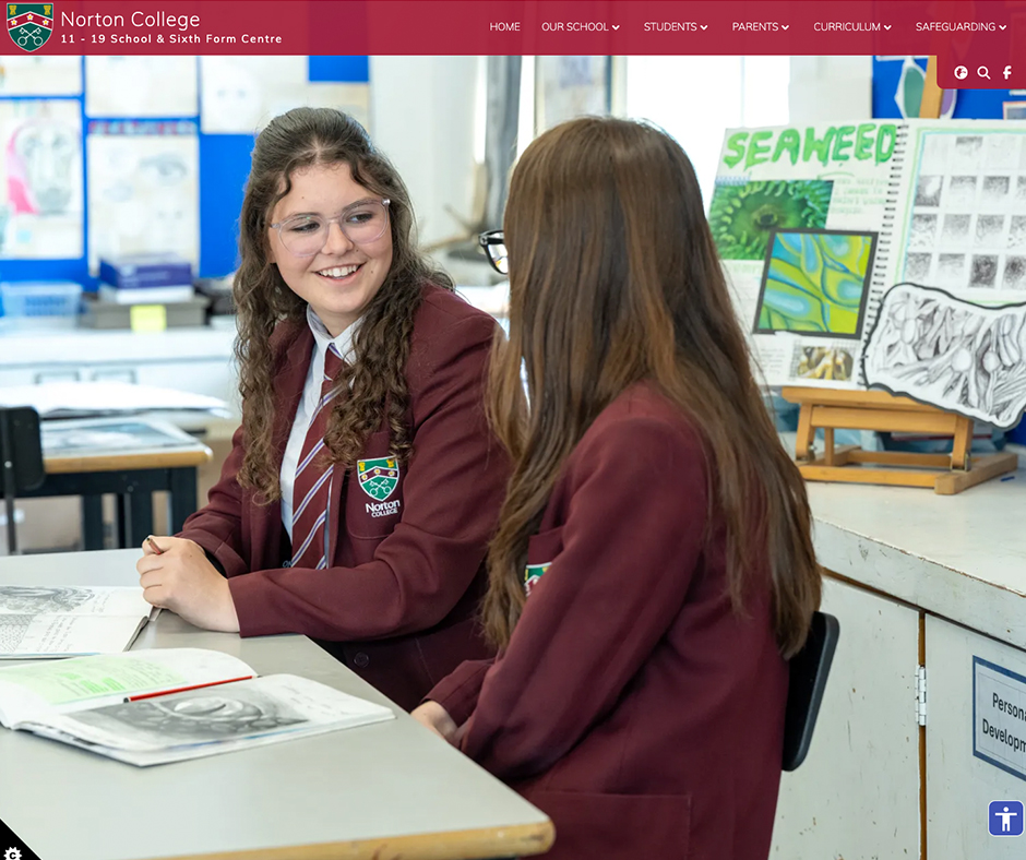 Norton College & Sixth Form School Web Design