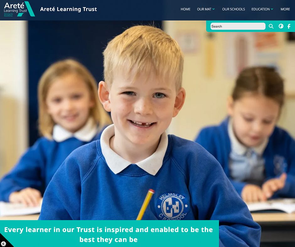 Areté Learning Trust Multi Academy Trust School Website Design
