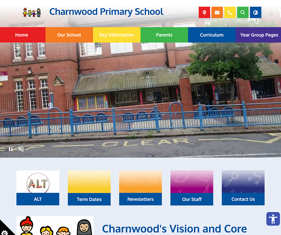 Rainbow Website Design Primary School