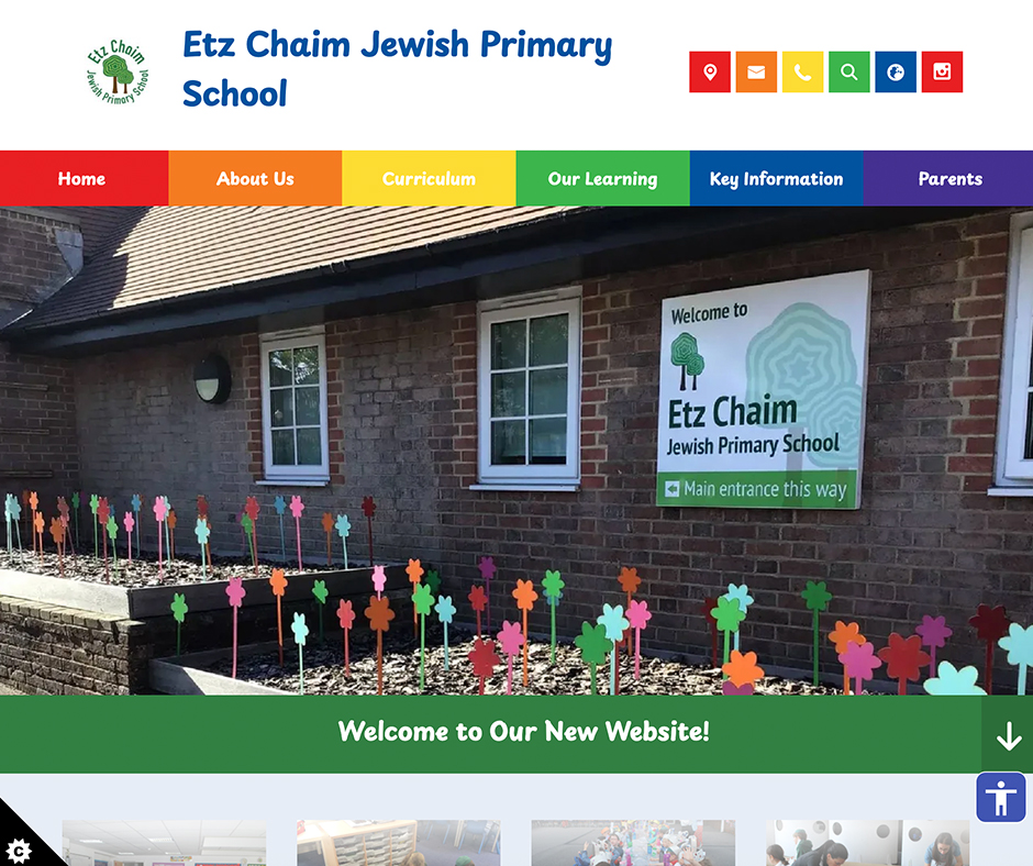 Etz Chaim Jewish Primary School Website Design