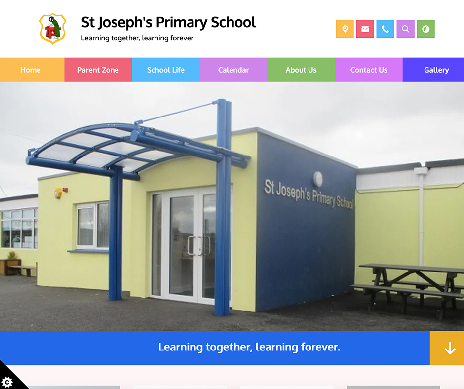 St Josephs Primary School County Tyrone Pre-Templated School Website Design