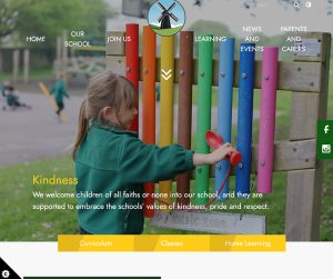 St Margaret's CE Primary School Green and Yellow Primary School Website Design