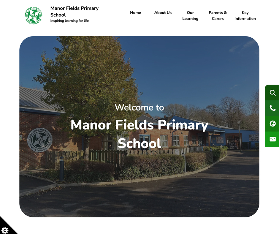 Manor Fields Primary School Green and White Primary School