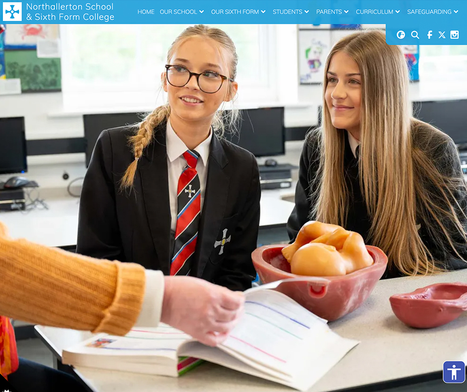 Northallerton School & Sixth Form College Secondary Website Design