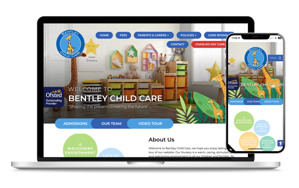 Bespoke School Website Design with Mobile Optimised Design