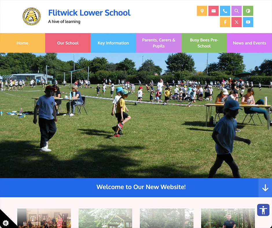 Flitwick Lower School Pre-Templated Website Design