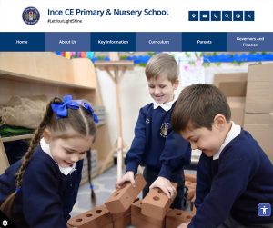 Ince CE Primary & Nursery School, Wigan Templated Website Design