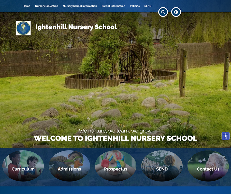 Ightenhill Nursery School Pre-Templated Website Design