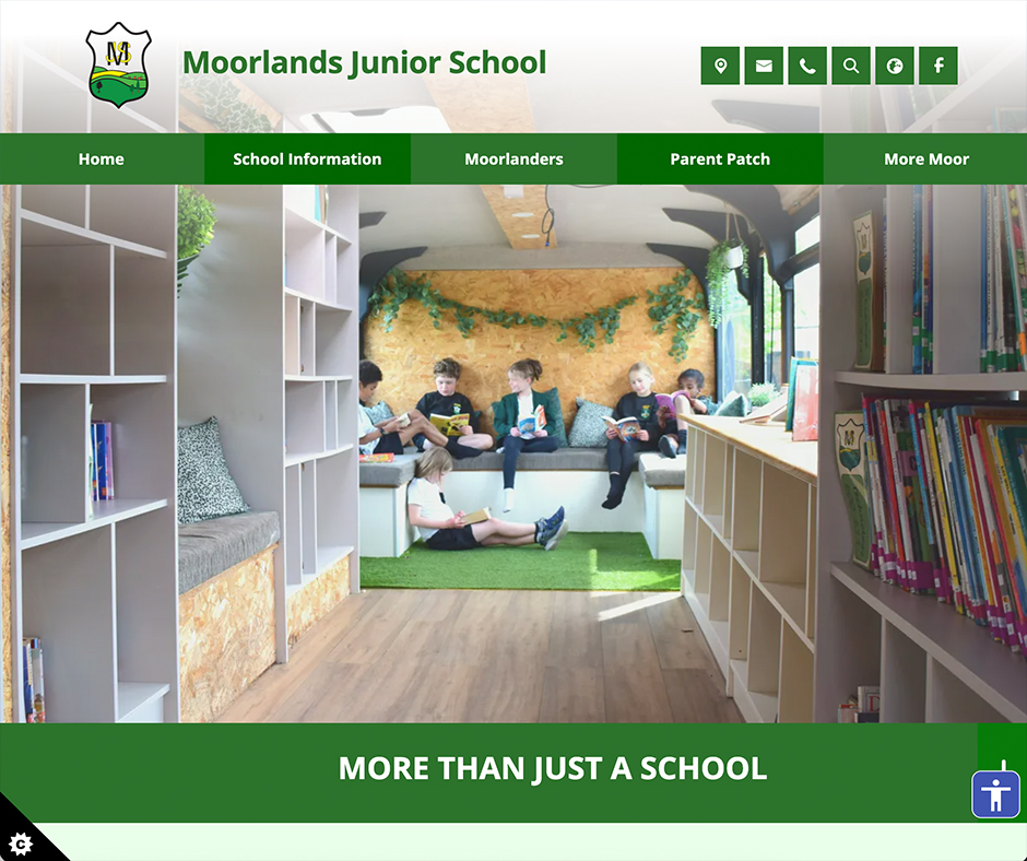 Moorlands Junior School Green Website Primary School Design