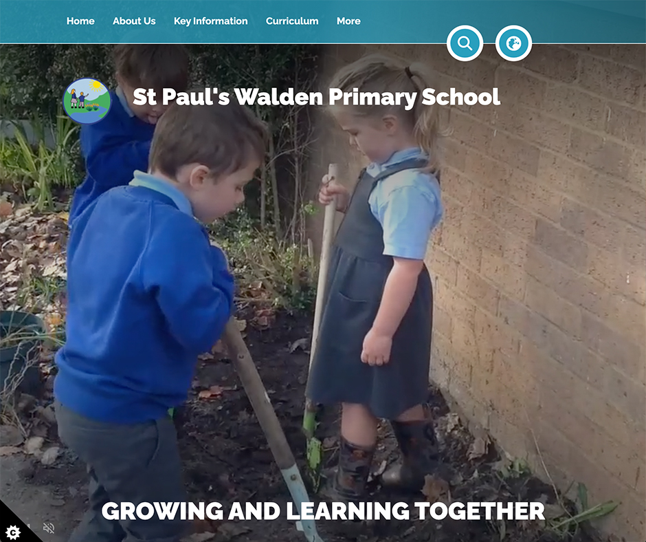 St Paul's Walden Primary School Drone Video School Website Design