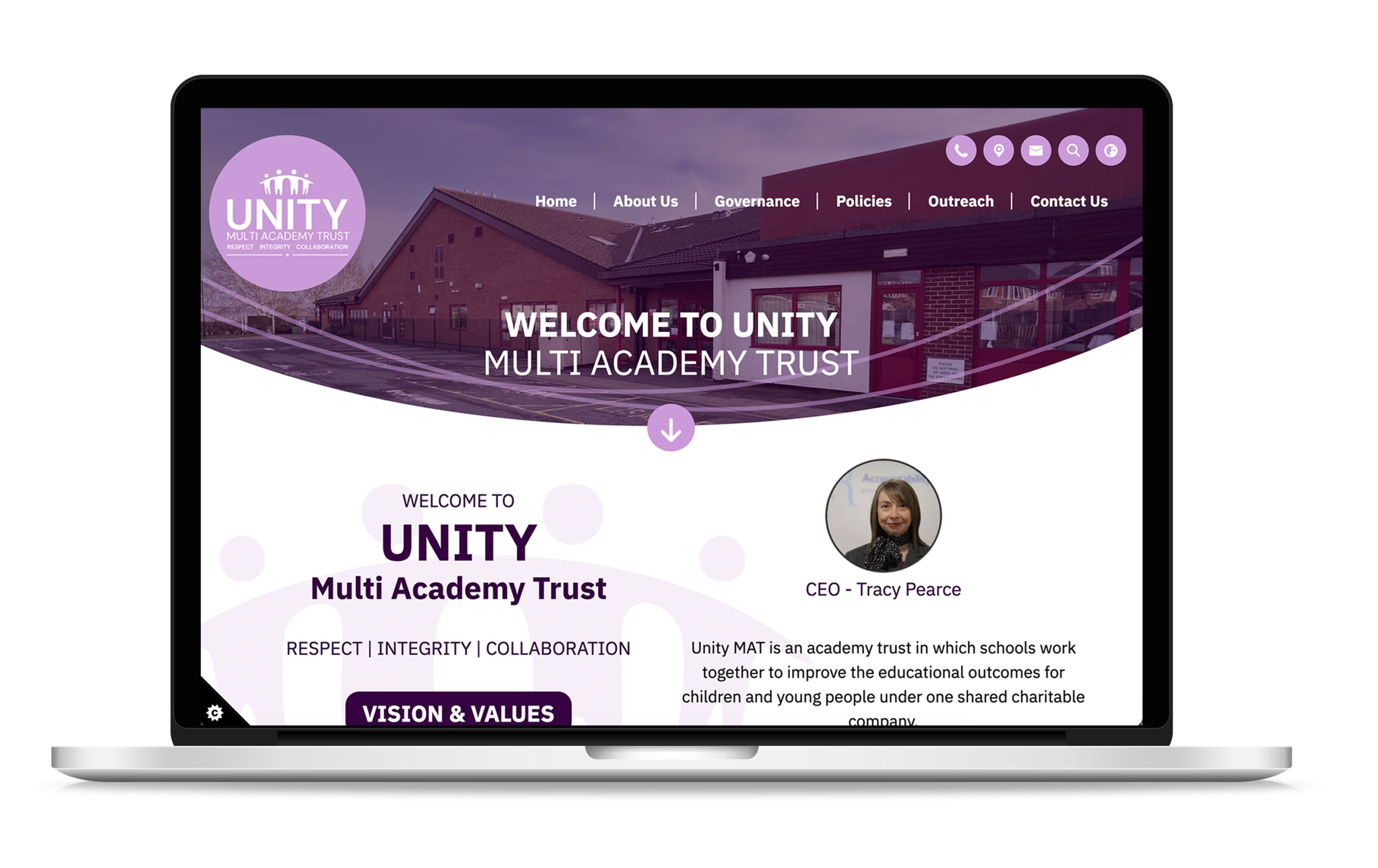 Unity Multi Academy Trust New Website Design