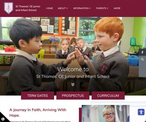 Burgundy School Website Design Primary School