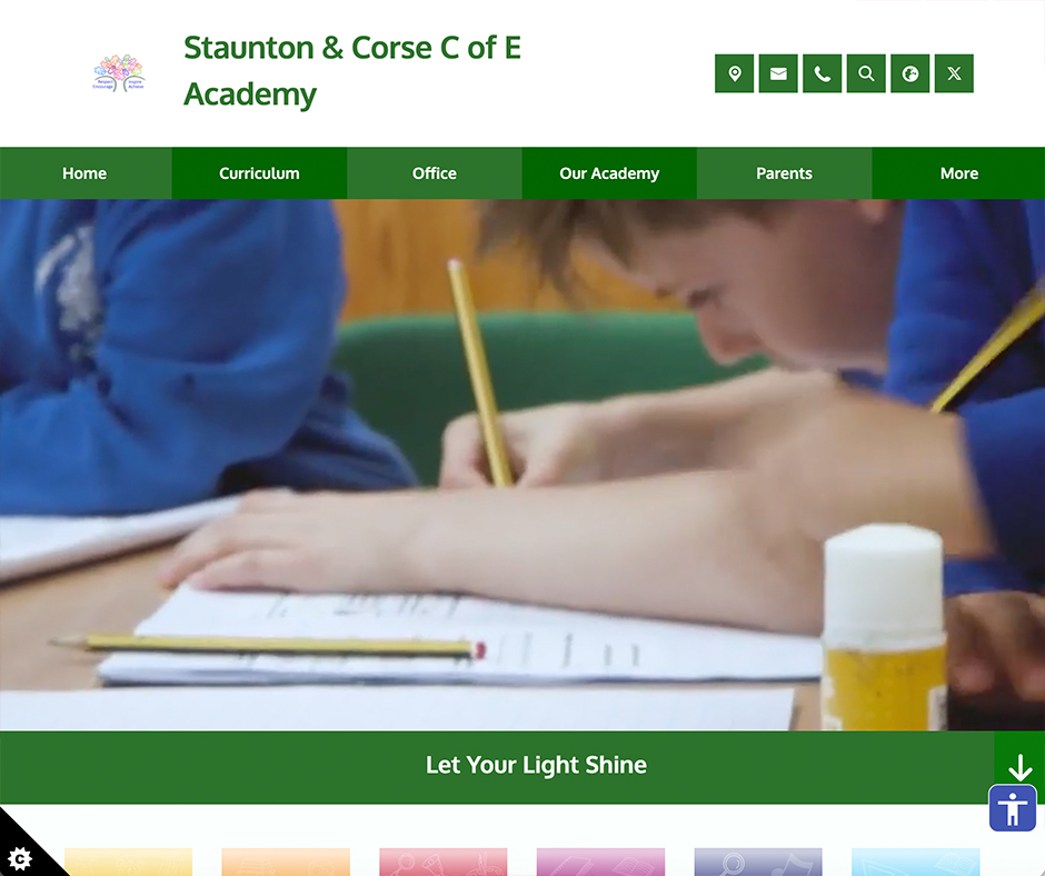 Green White Pre-Templated website design