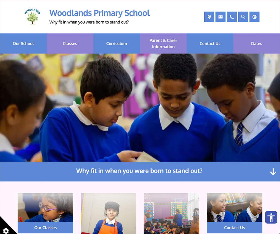 Woodlands-Primary Woodlands Primary School Essex School Web Design