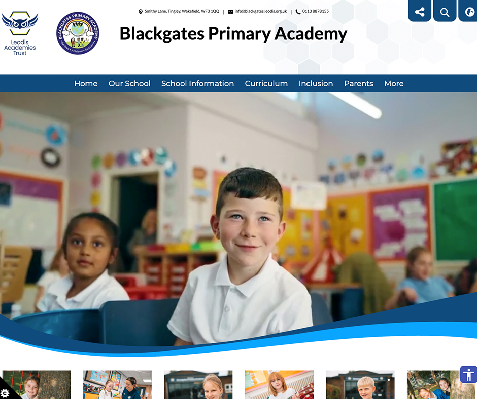 Blackgates Primary Academy School Web Design