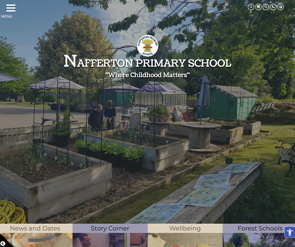 Nafferton Primary School School Web Design