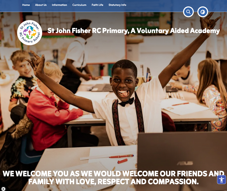 St John Fisher RC Primary, A Voluntary Aided Academy Denton School Web Design