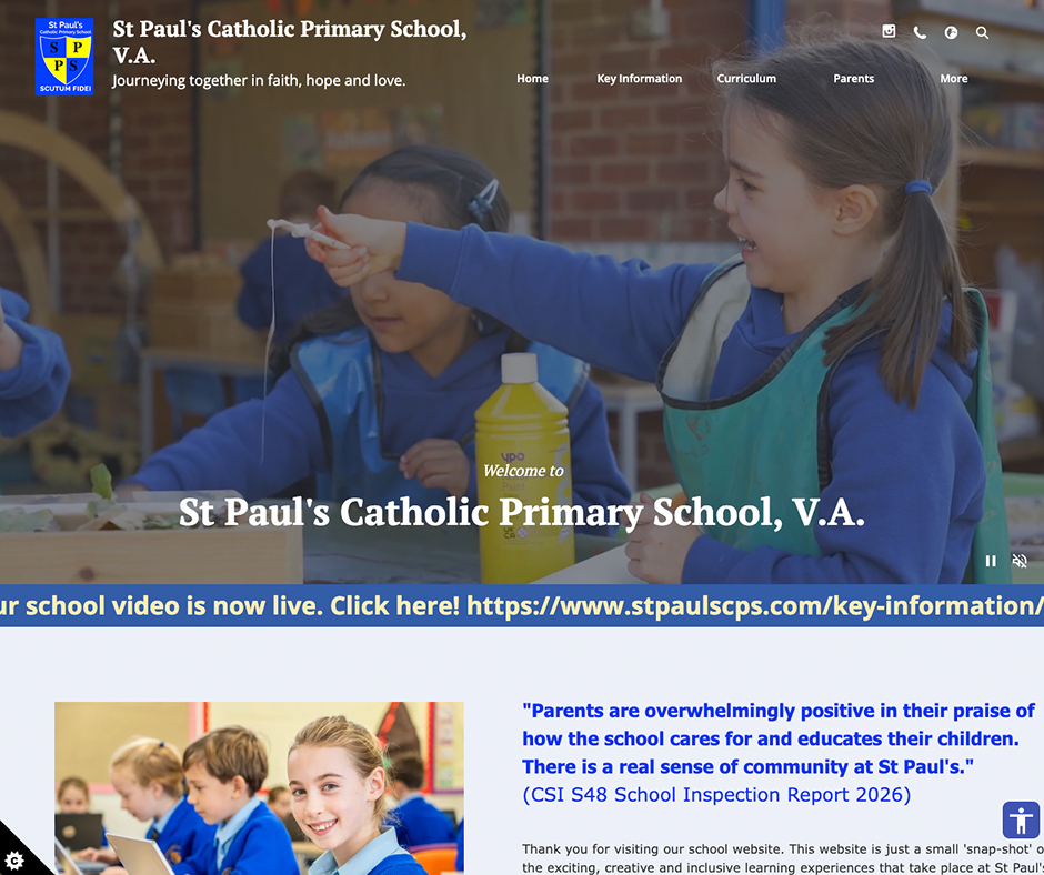 St Paul's Catholic Primary School, V.A.School Web Design