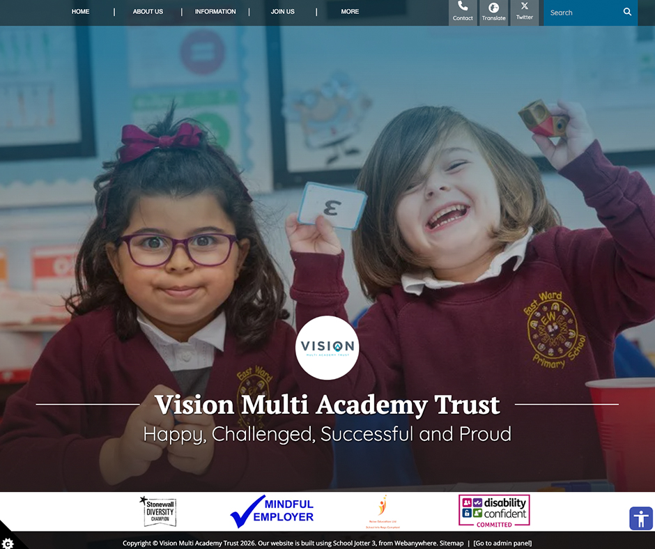 Vision Multi Academy Trust School Website Trust Design