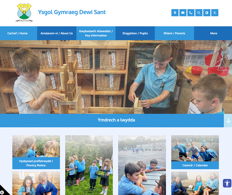 Welsh Primary School Website Design