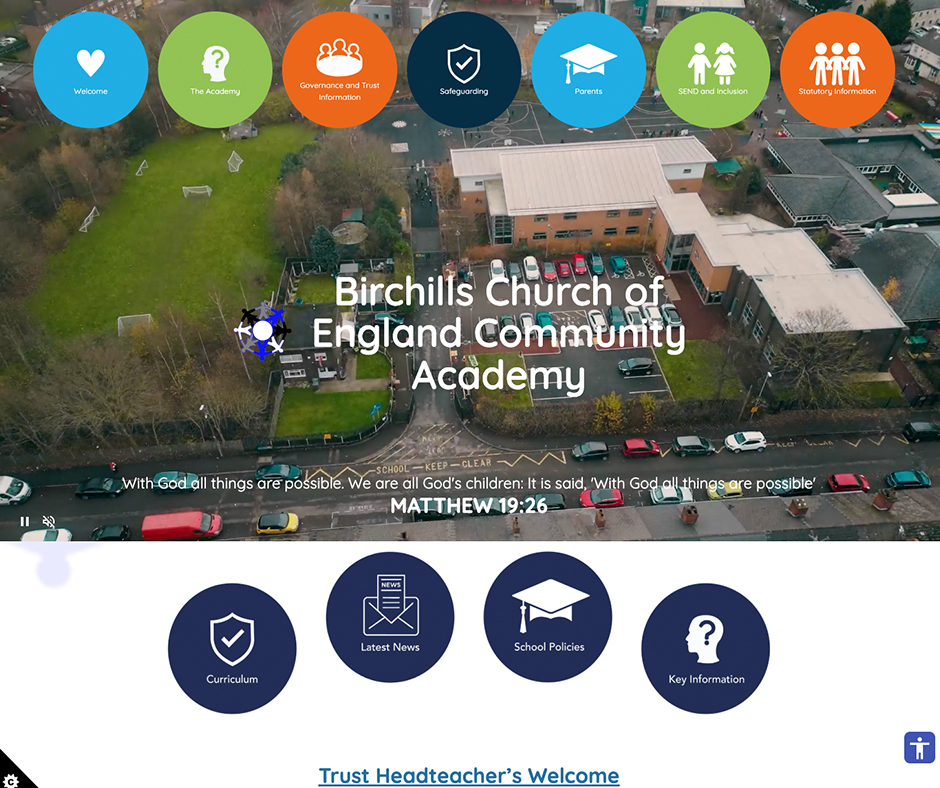 Birchills Church of England Community Academy Bespoke School Web Design
