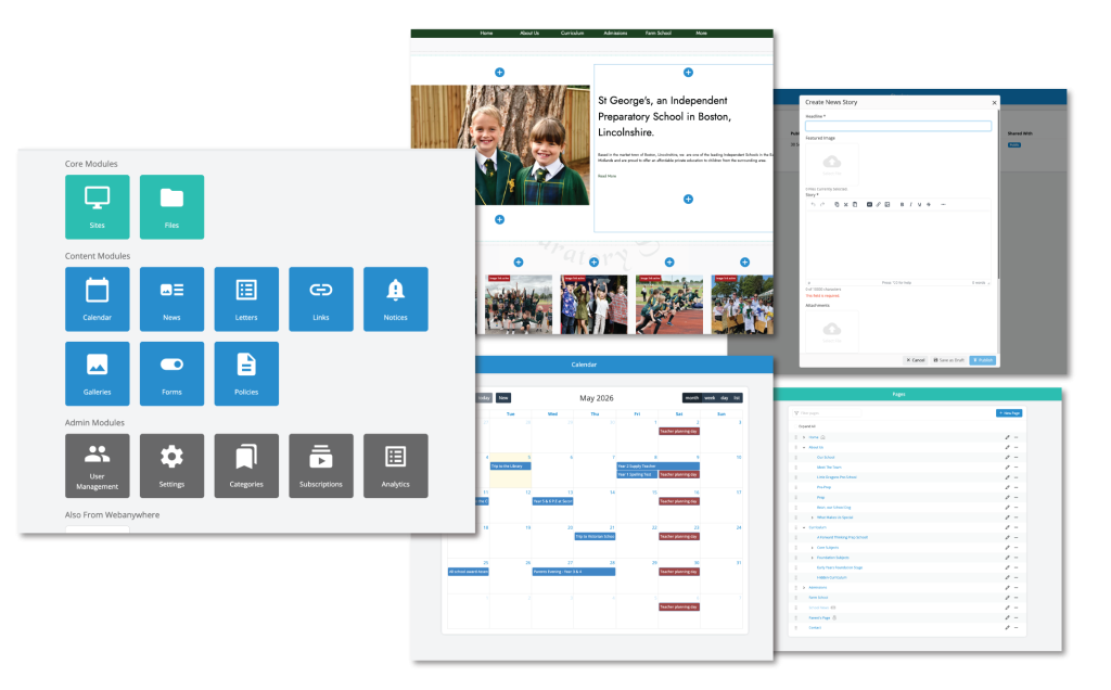 School CMS System website design