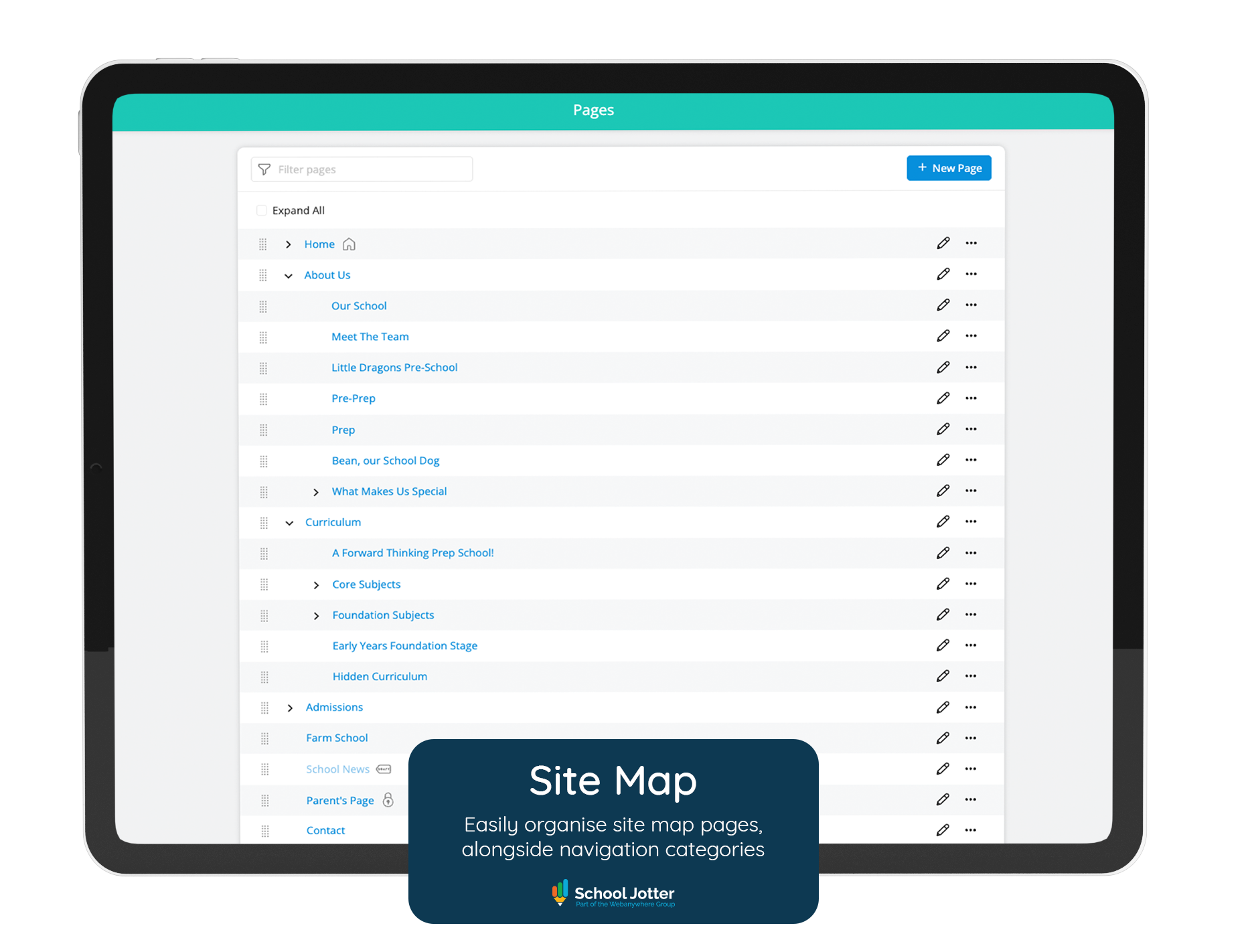 CMS-Site-Map-ipad-mockup CMS-Jotter3-Site-Map-Preview