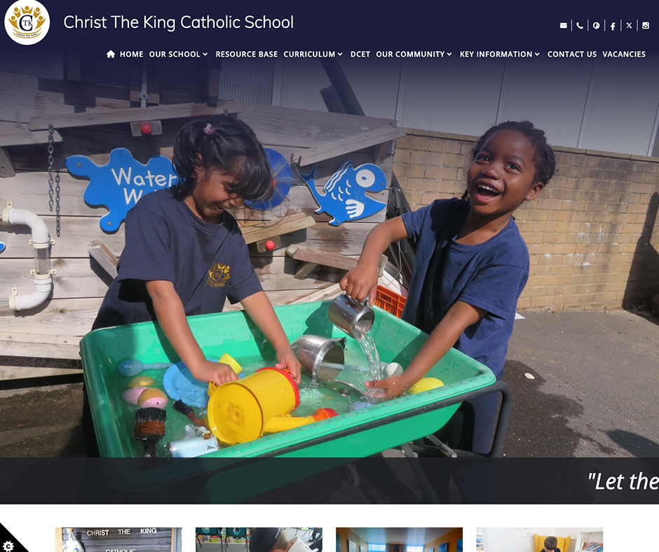 Christ The King Catholic School Templated School Web Design