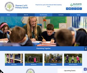 Thorner C of E Primary School Primary School School Web Design as part of a Trust