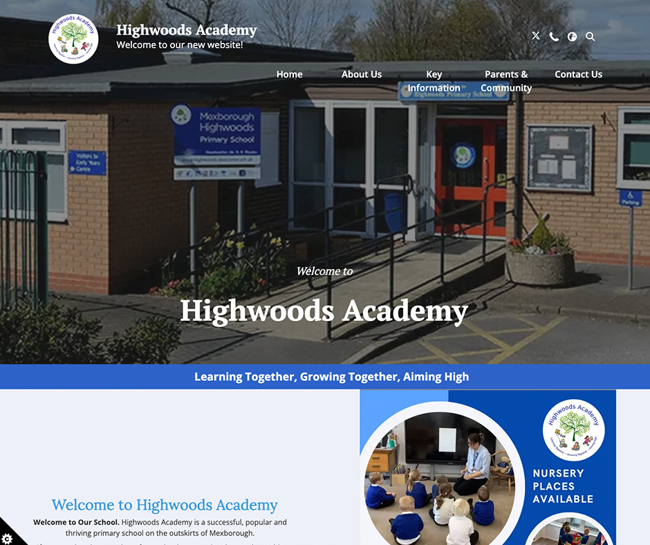 Highwoods Academy Templated School Web Design
