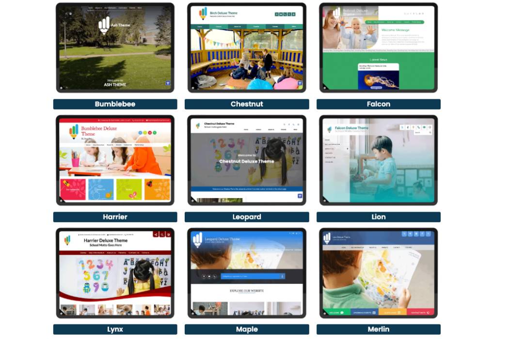 school website template