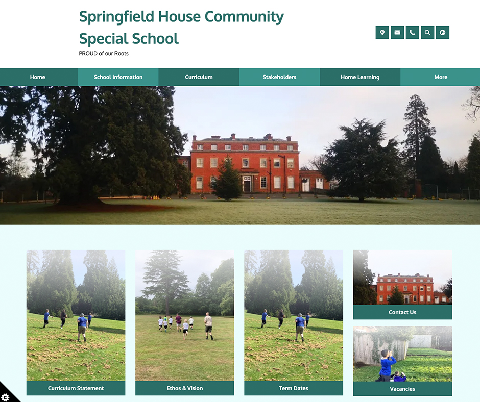 Springfield Special school School website design