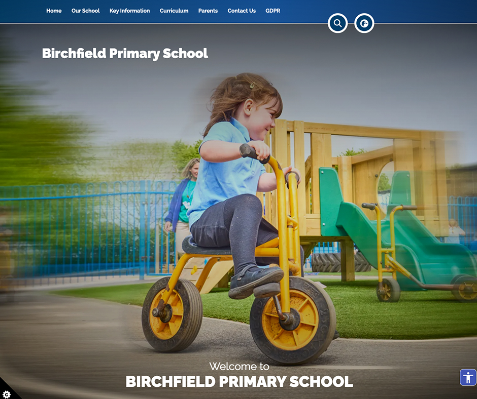 birchfield primary school templated school website design