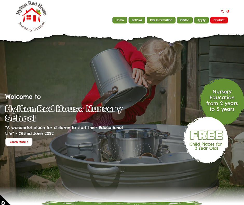 Hylton Red House
Nursery School School Web Design Ripped Edges