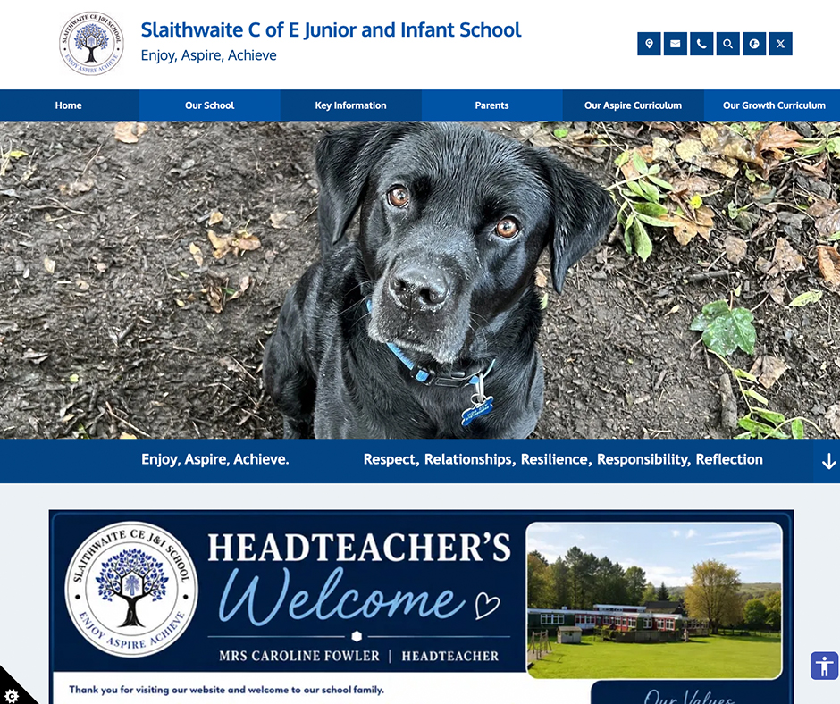 Slaithwaite C of E Junior and Infant School Templated School Web Design